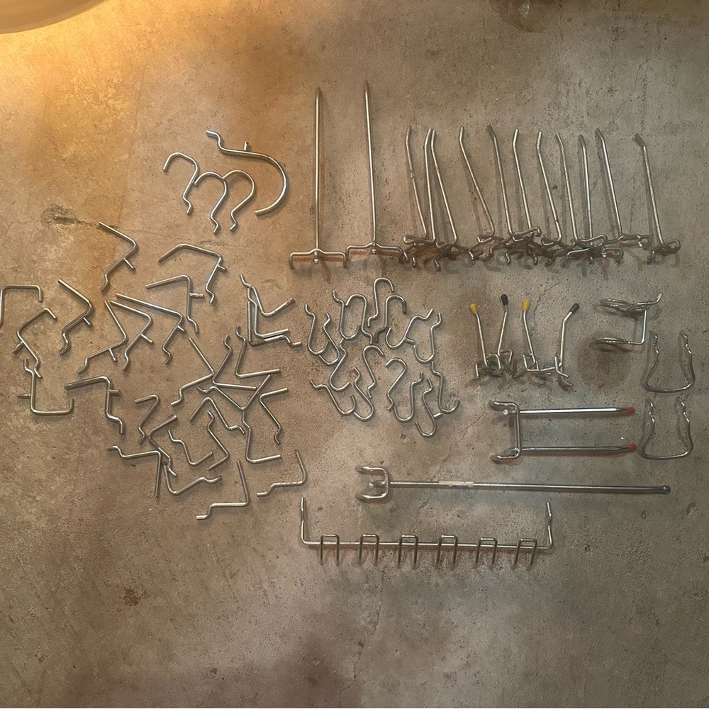 * Assortment of Peg board hooks